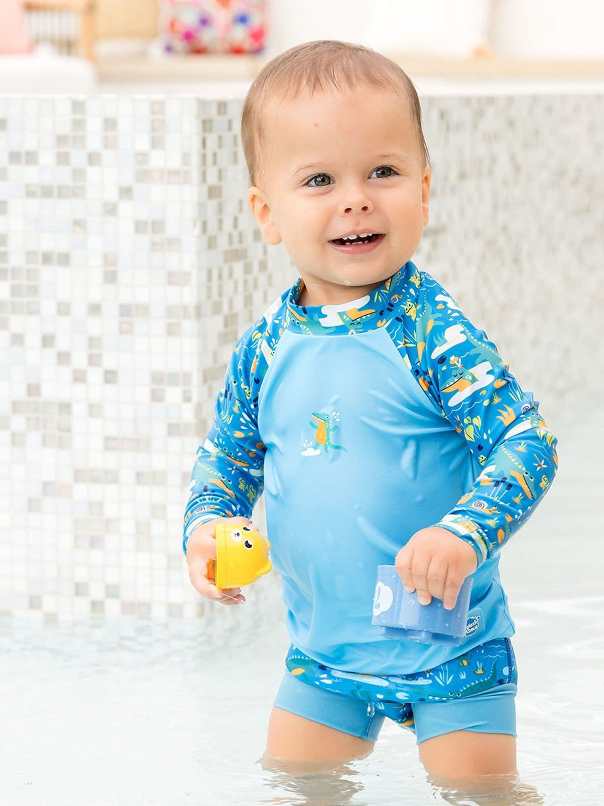 Dsiney Kidz - Splash About Blue Long Sleeved Rash Vest image 3