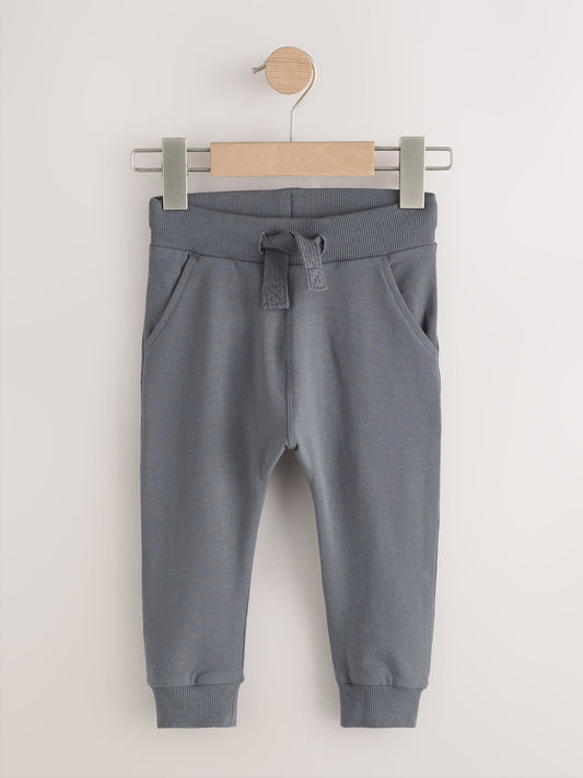 Grey/Black/Green Skinny Fit Joggers 5 Pack (3mths-7yrs) image 2