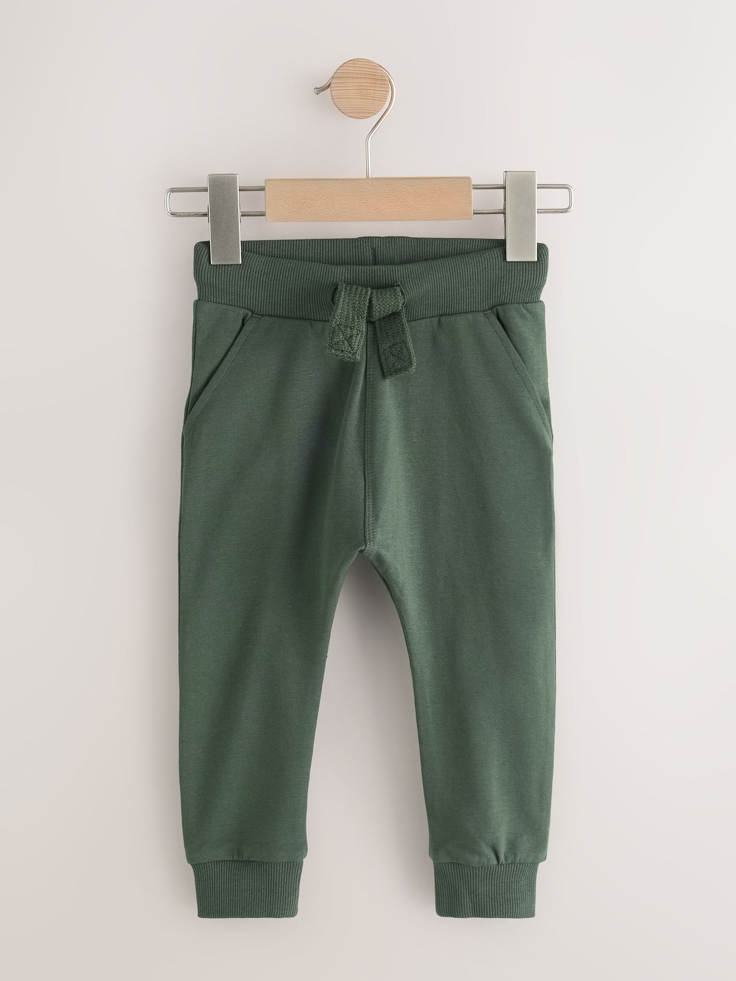 Grey/Black/Green Skinny Fit Joggers 5 Pack (3mths-7yrs) image 5