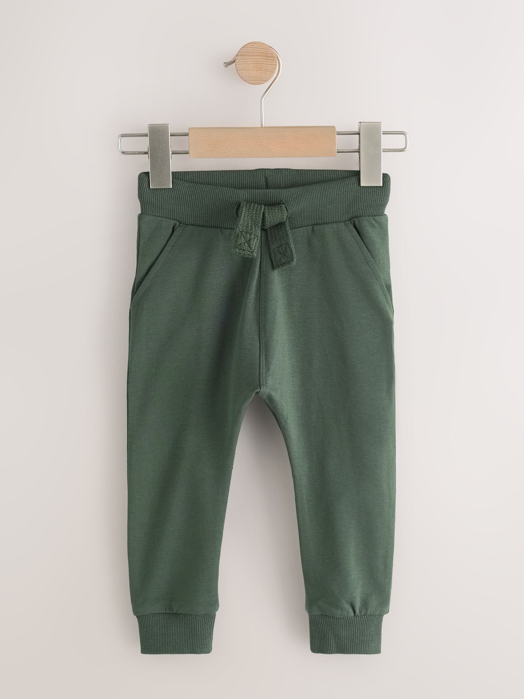 Grey/Black/Green Skinny Fit Joggers 5 Pack (3mths-7yrs) image 5
