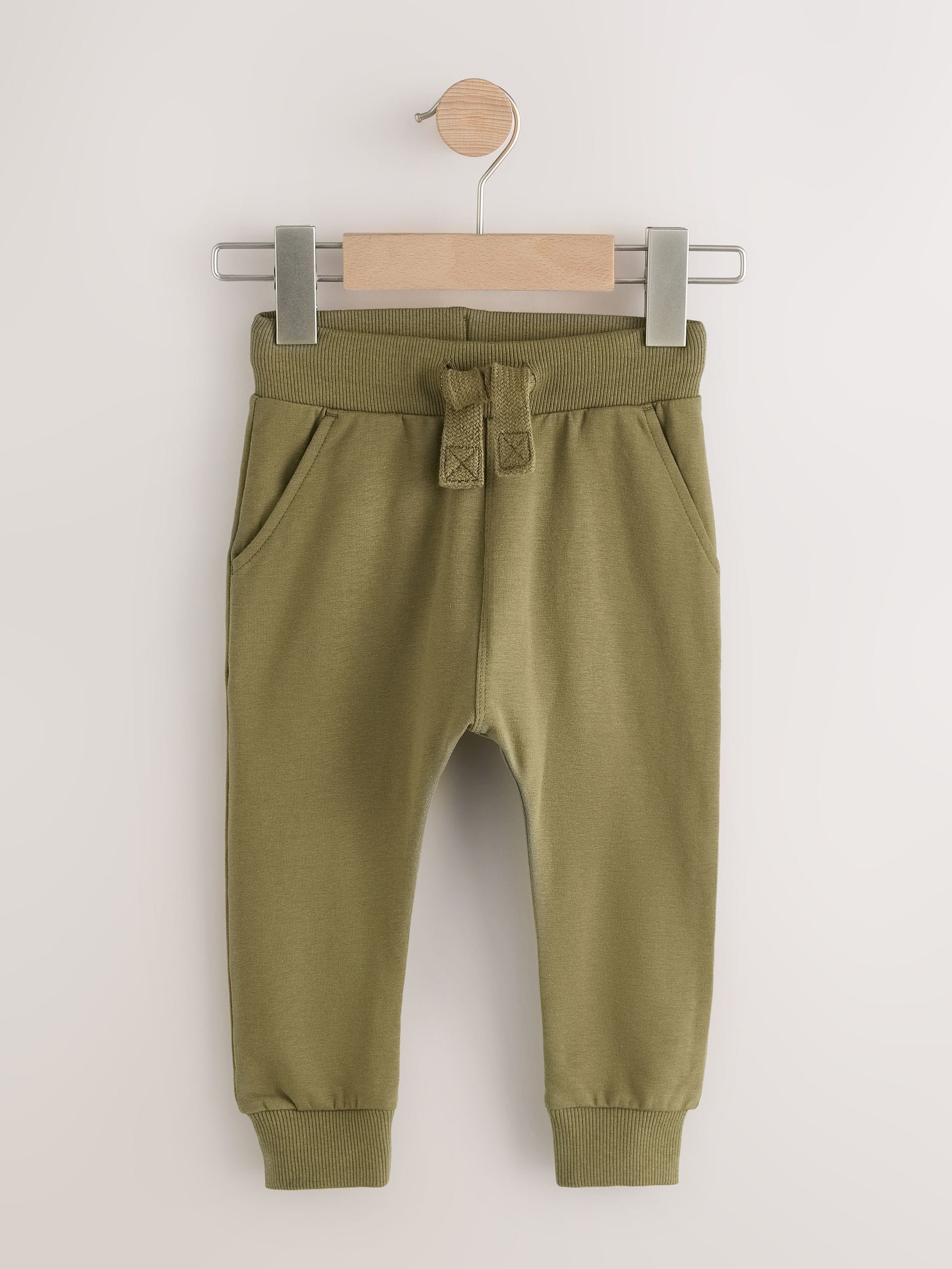 Grey/Black/Green Skinny Fit Joggers 5 Pack (3mths-7yrs) image 6