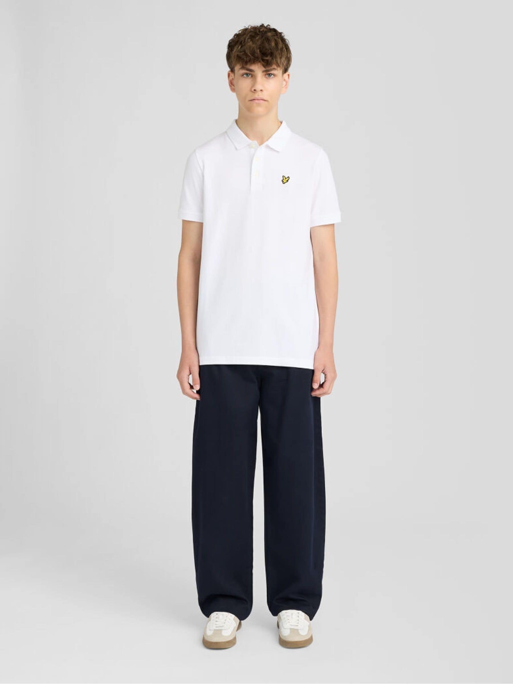 Dsiney Kidz - Lyle & Scott White Plain Polo T-Shirt image 2