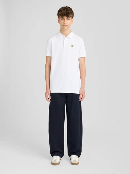 Dsiney Kidz - Lyle & Scott White Plain Polo T-Shirt image 2