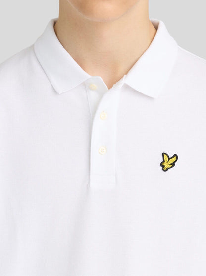 Dsiney Kidz - Lyle & Scott White Plain Polo T-Shirt image 5