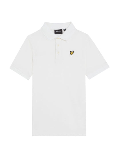 Dsiney Kidz - Lyle & Scott White Plain Polo T-Shirt image 7