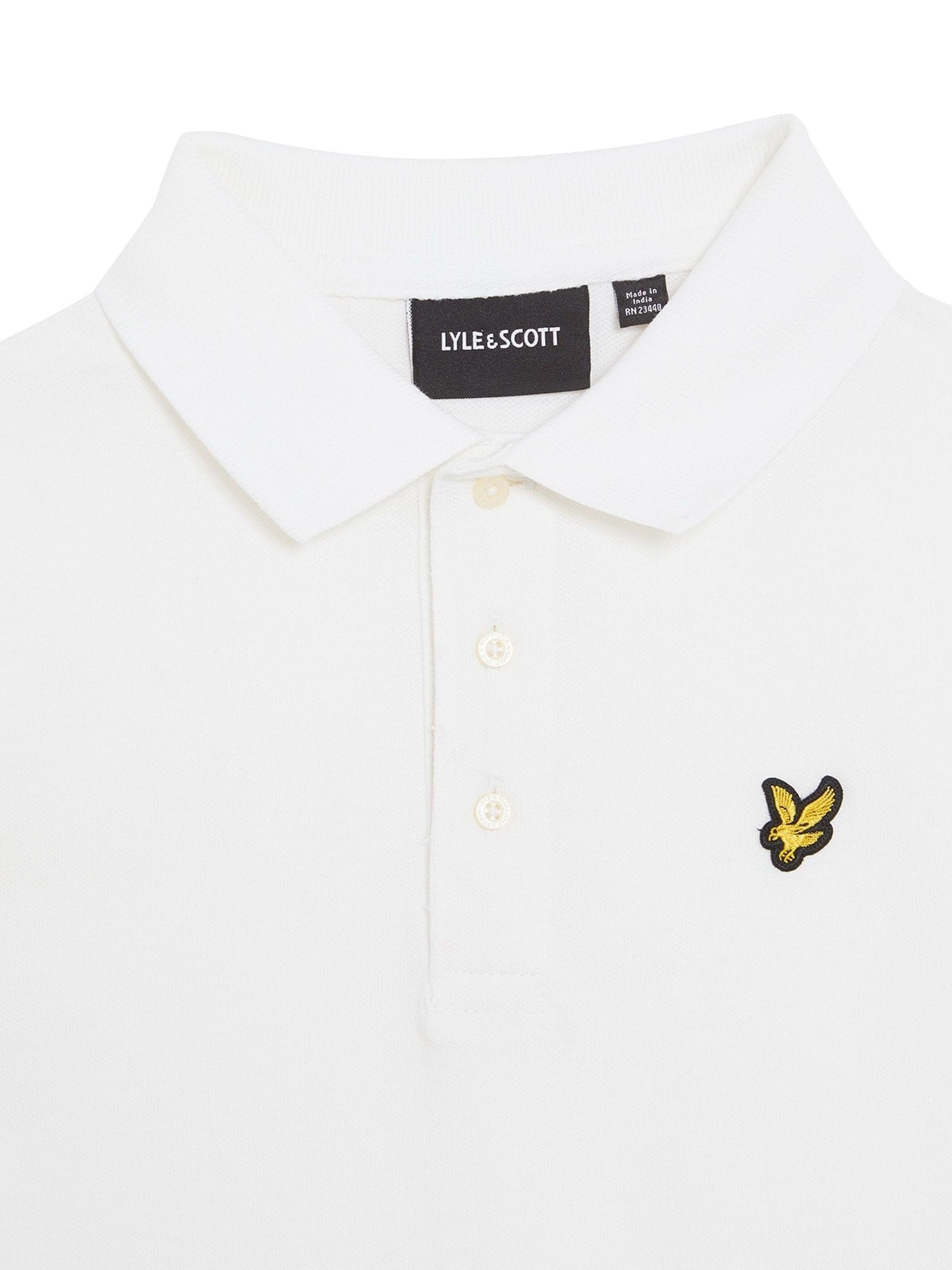 Dsiney Kidz - Lyle & Scott White Plain Polo T-Shirt image 8