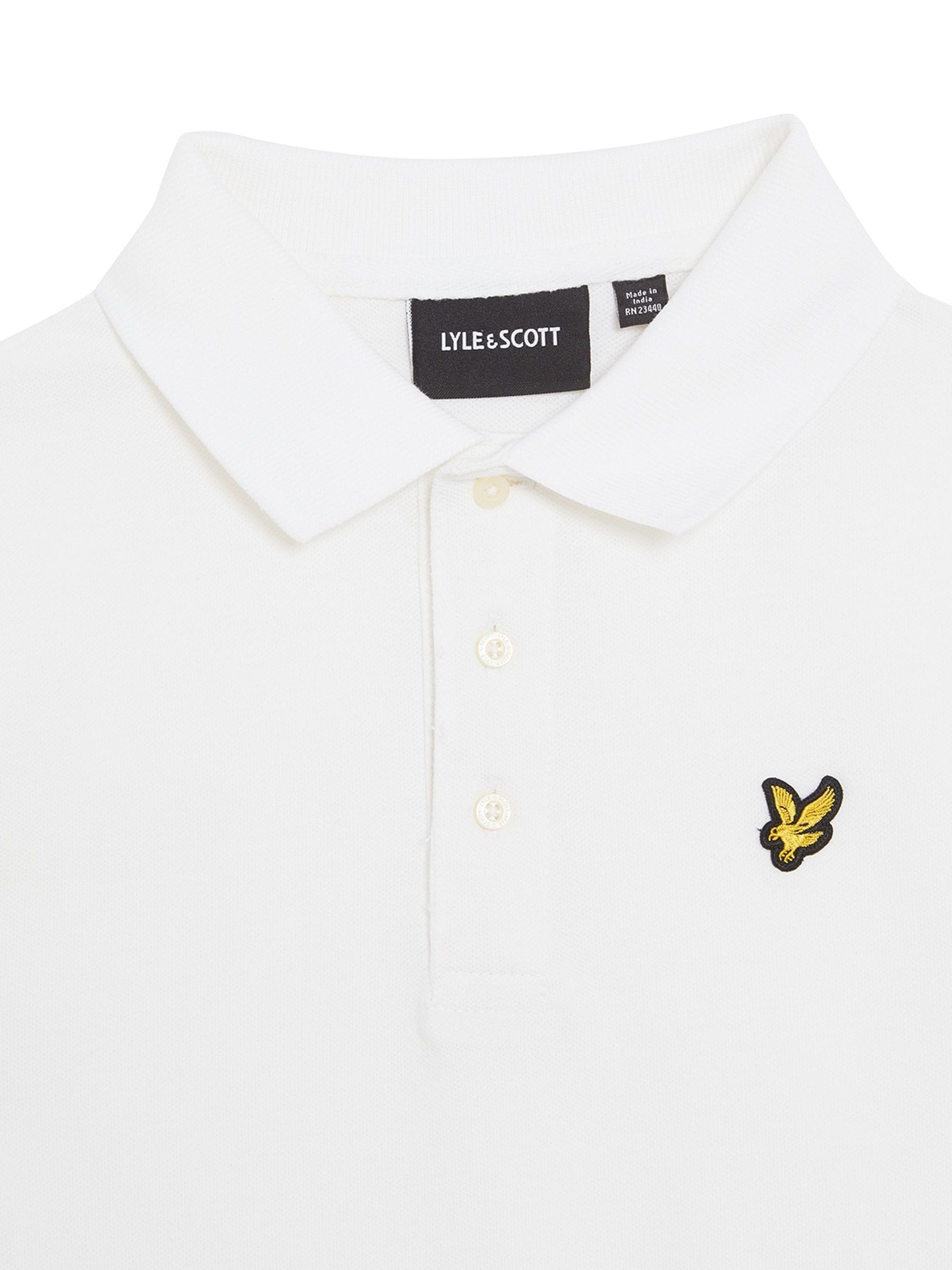 Dsiney Kidz - Lyle & Scott White Plain Polo T-Shirt image 8