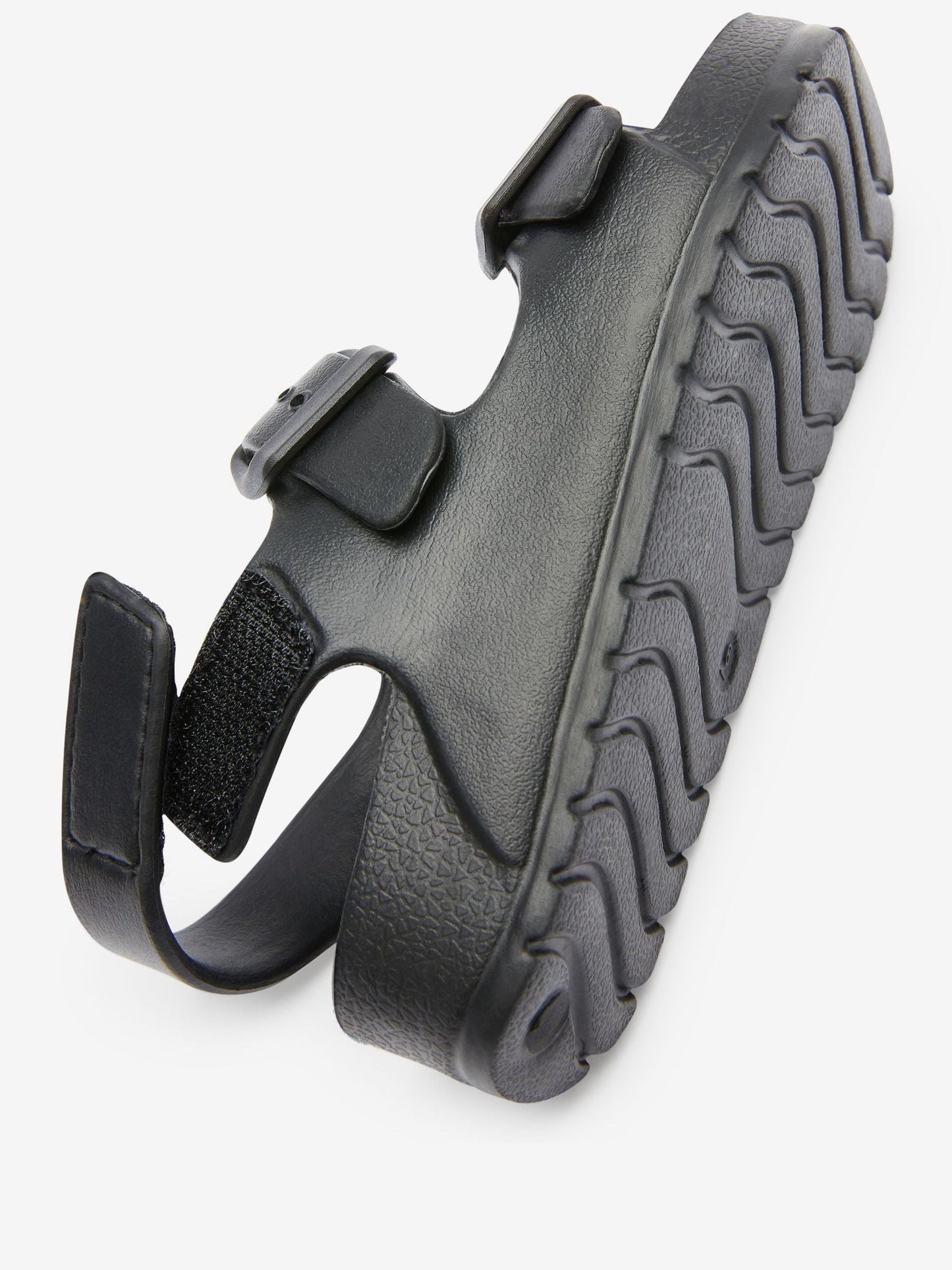 Black Double Buckle Ankle Strap EVA Sandals