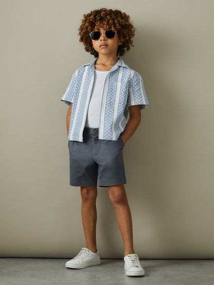 Dsiney Kidz - Reiss Airforce Blue Wicket 9-13 yrs Casual Chino Shorts image 3
