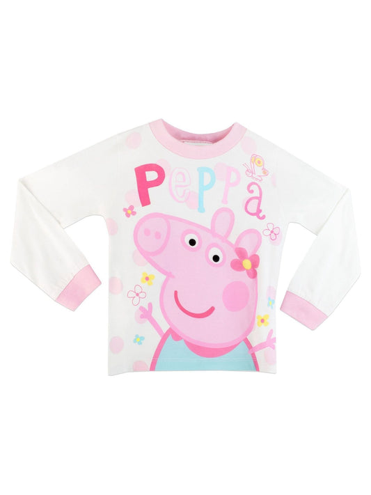 Character Pink Floral Peppa Pig 100% Cotton Pyjamas - image 2