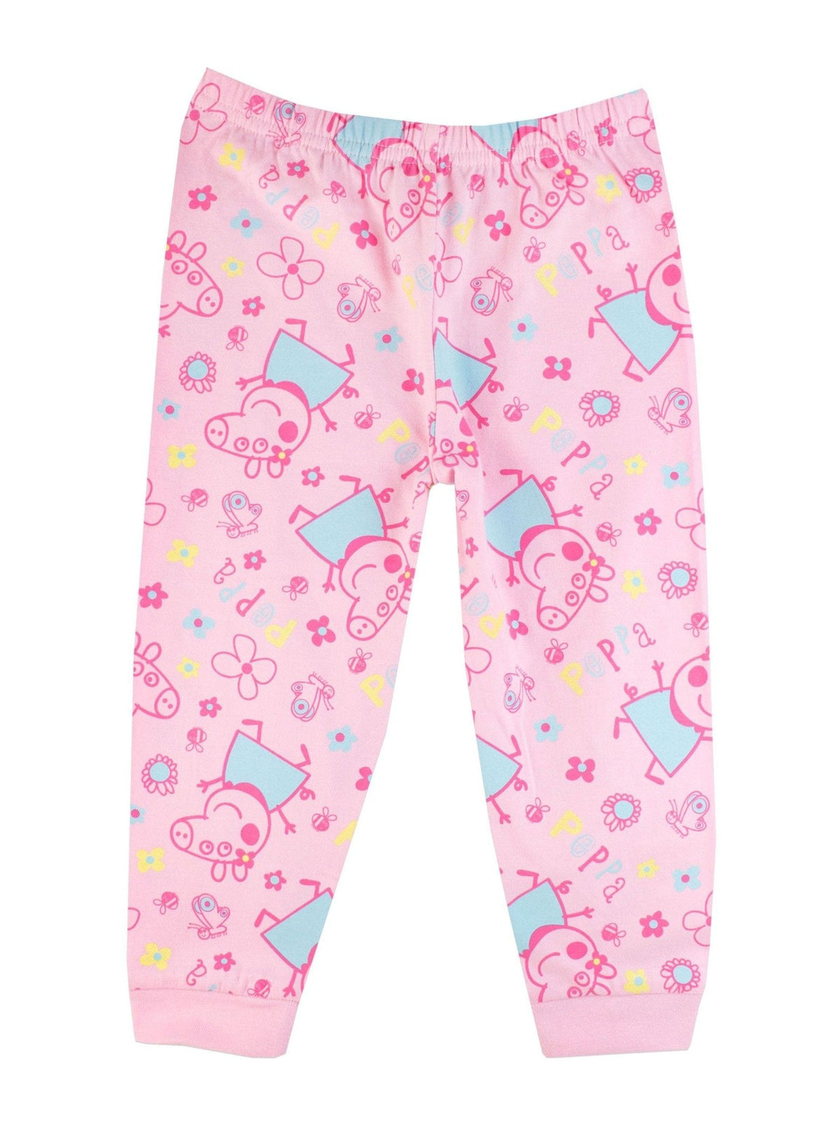 Character Pink Floral Peppa Pig 100% Cotton Pyjamas - image 3