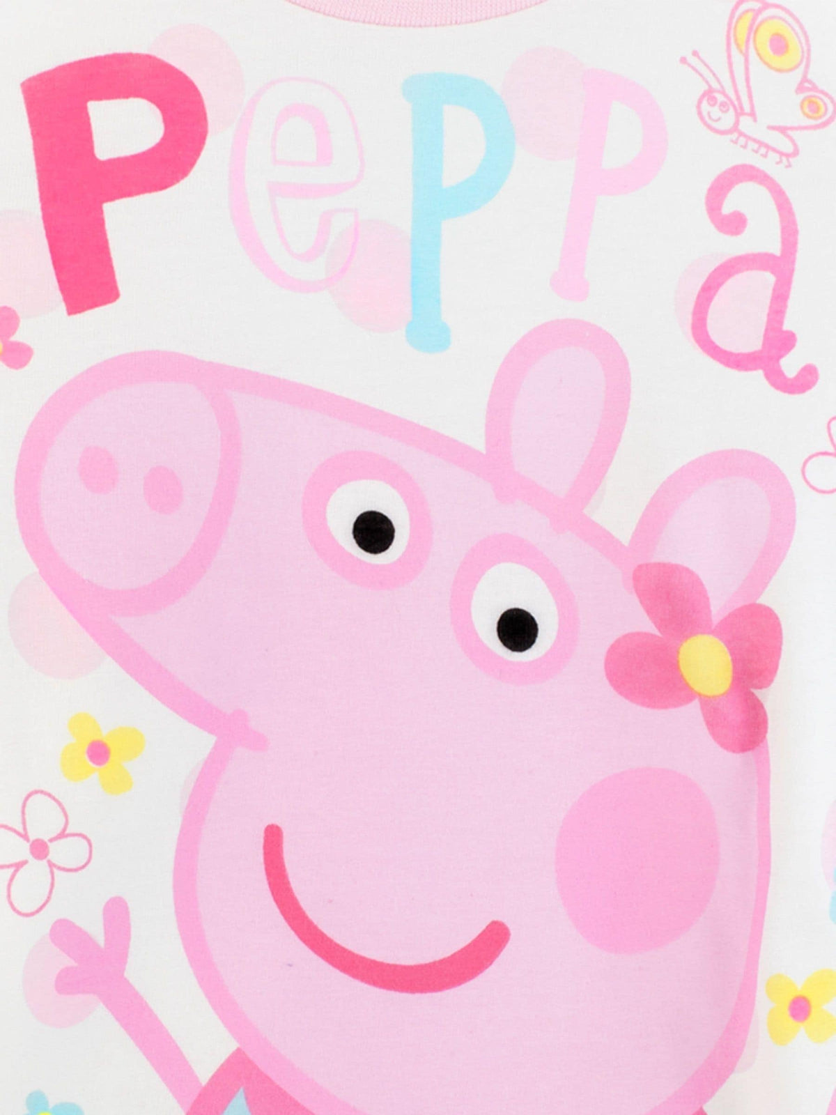 Character Pink Floral Peppa Pig 100% Cotton Pyjamas - image 4