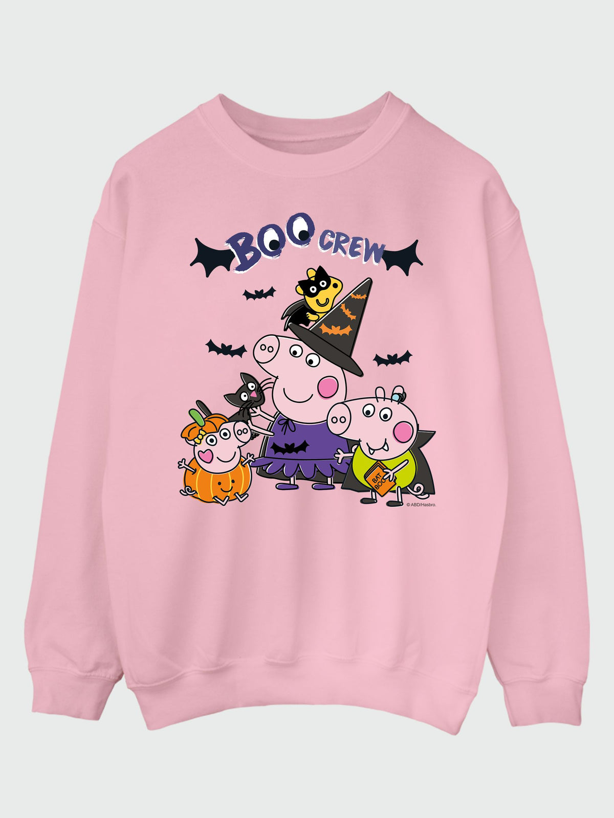 Rags & Rascals Pink Hasbro Peppa Pig Boo Crew Halloween Sweatshirt - image 2