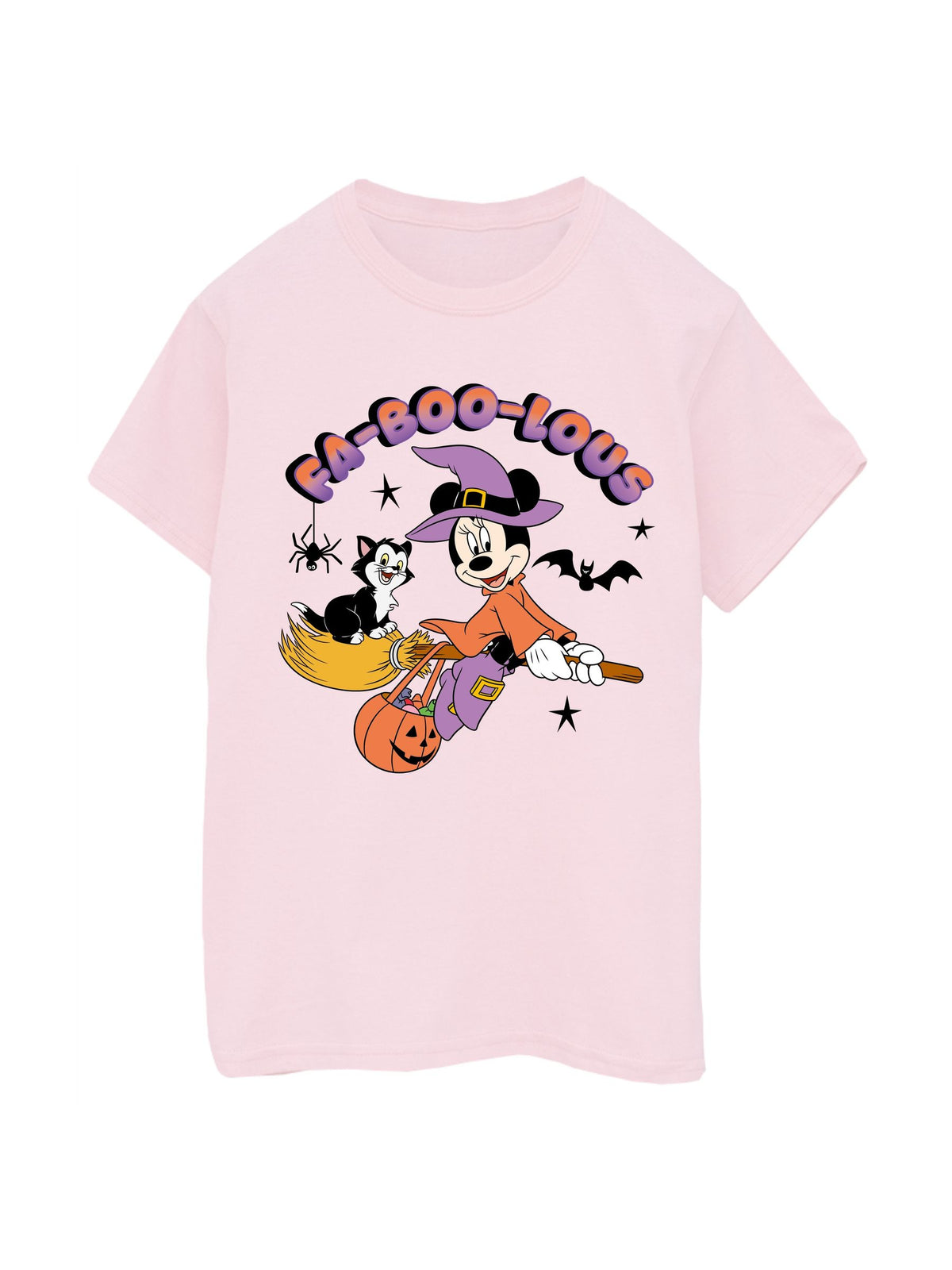 Rags & Rascals Pink Disney Minnie Mouse Faboolous Halloween T-Shirt - image 3