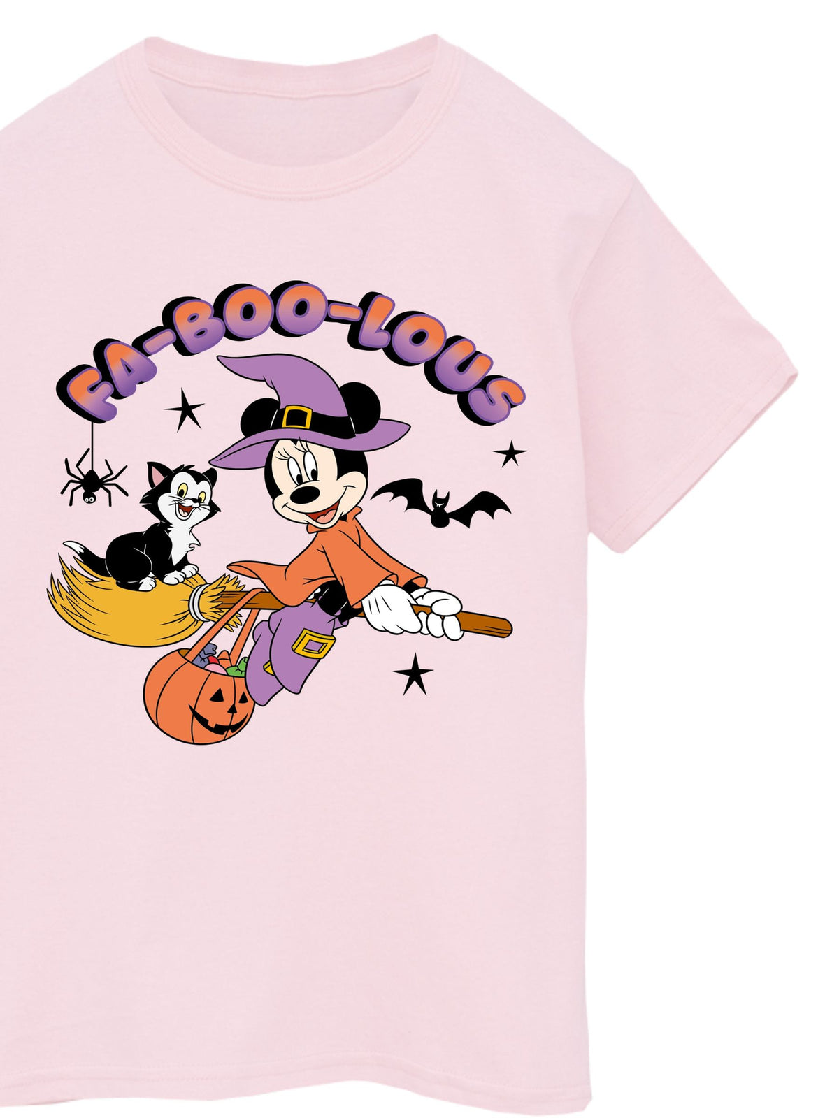 Rags & Rascals Pink Disney Minnie Mouse Faboolous Halloween T-Shirt - image 4