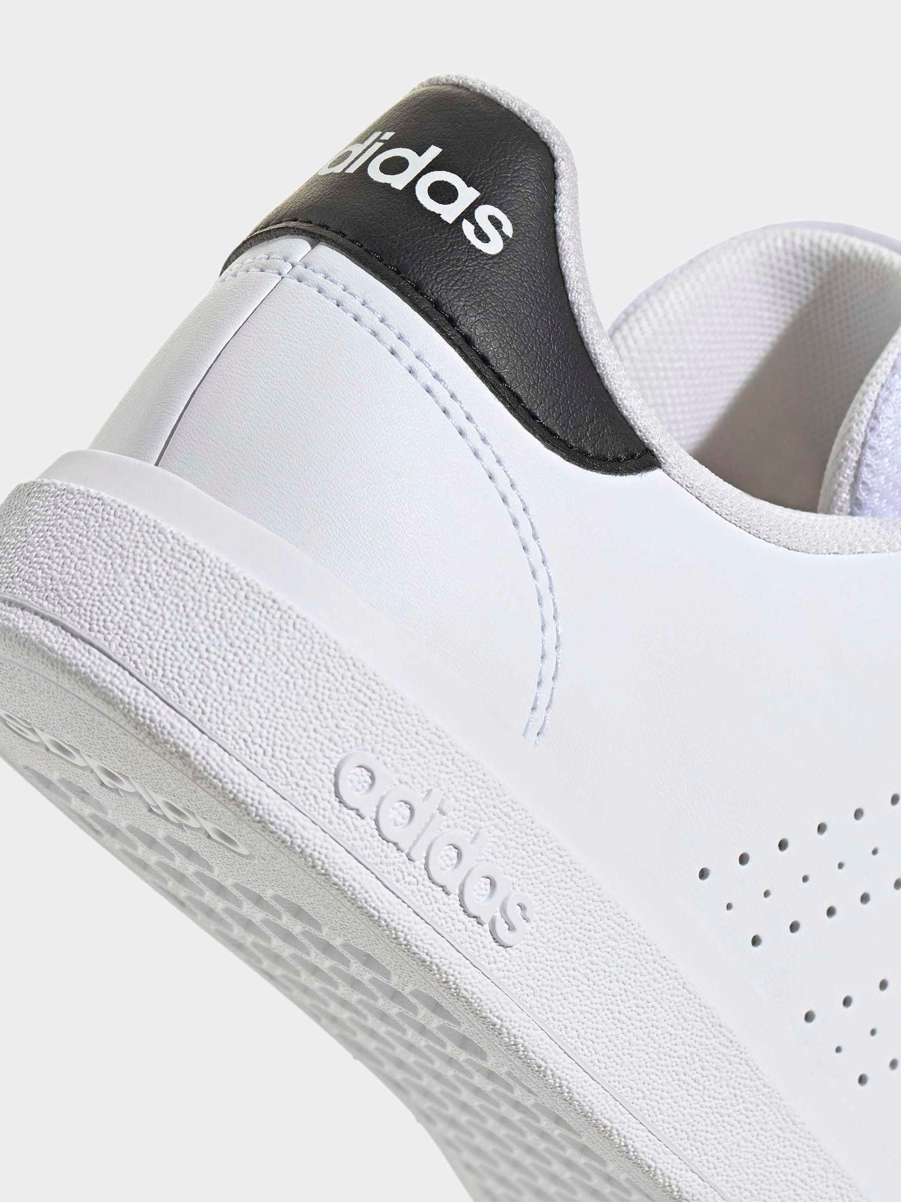 adidas White Advantage Base Shoes image 6