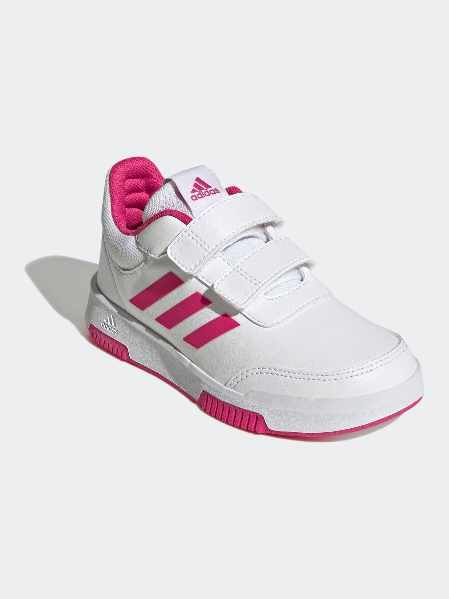 adidas White Tensaur Hook And Loop Shoes image 1