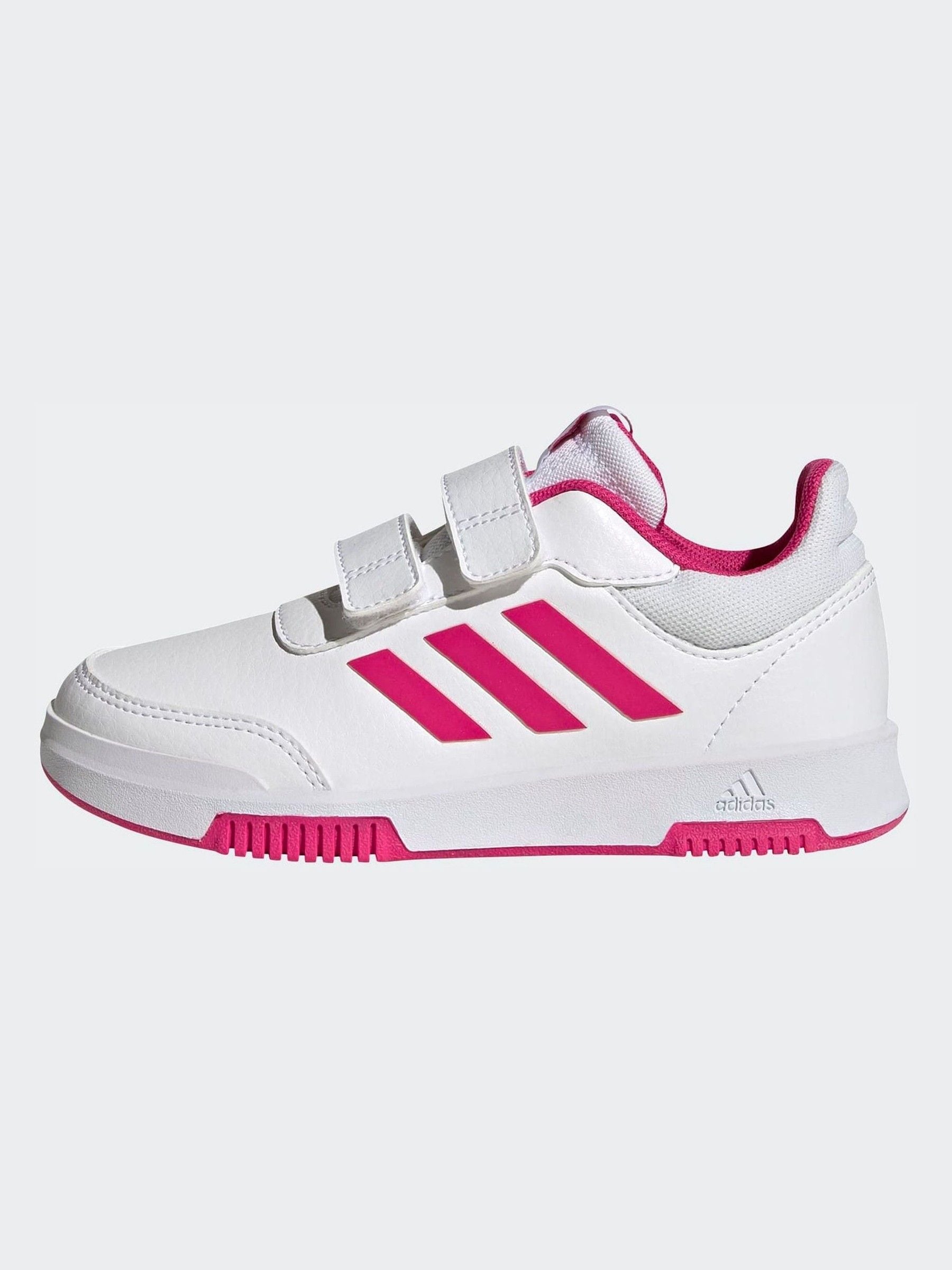 adidas White Tensaur Hook And Loop Shoes image 4
