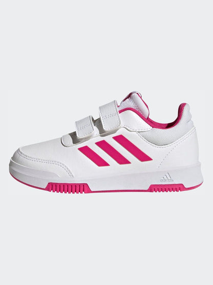 adidas White Tensaur Hook And Loop Shoes image 4