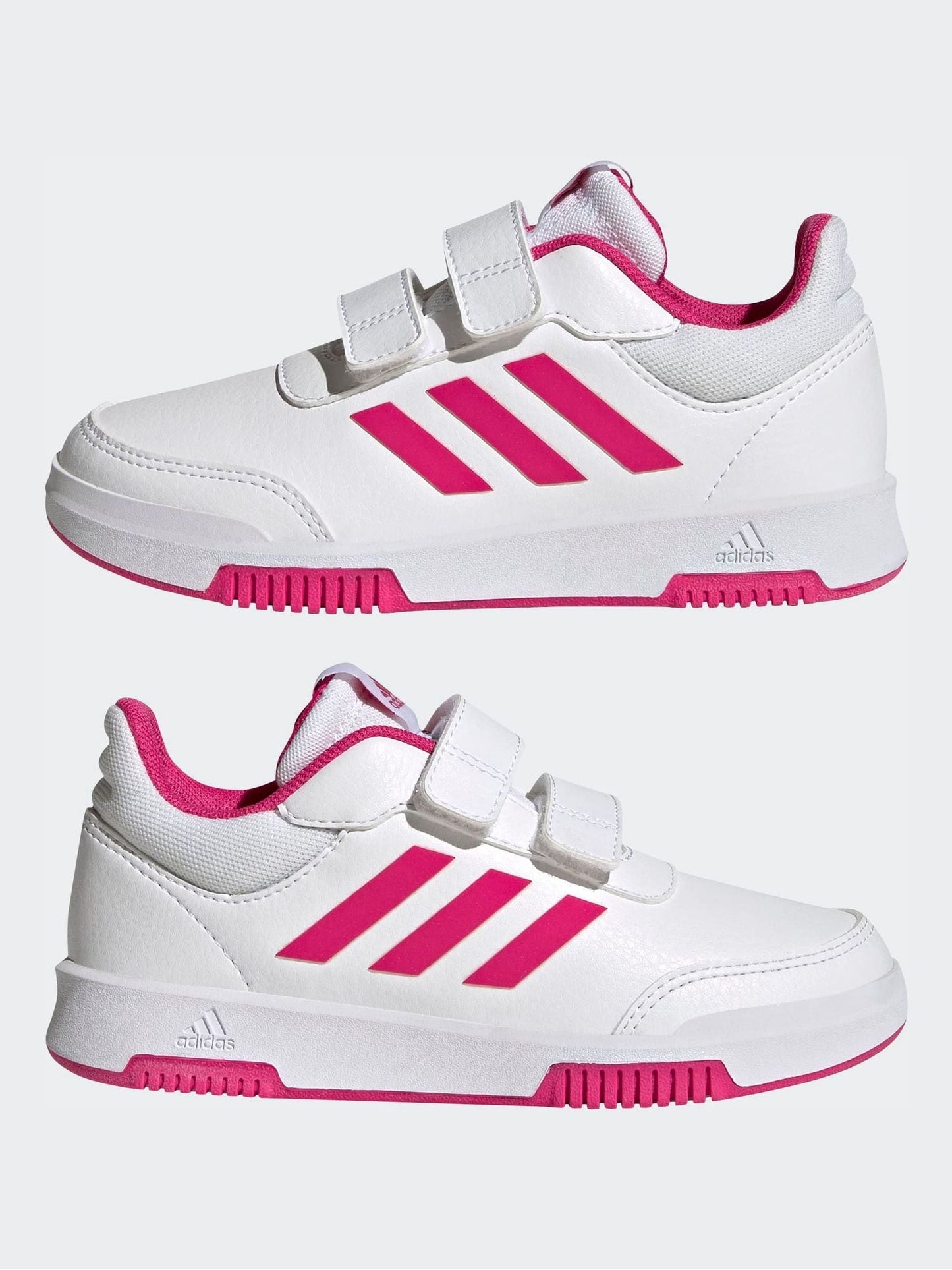 adidas White Tensaur Hook And Loop Shoes image 6