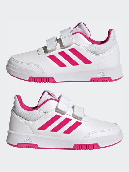 adidas White Tensaur Hook And Loop Shoes image 6