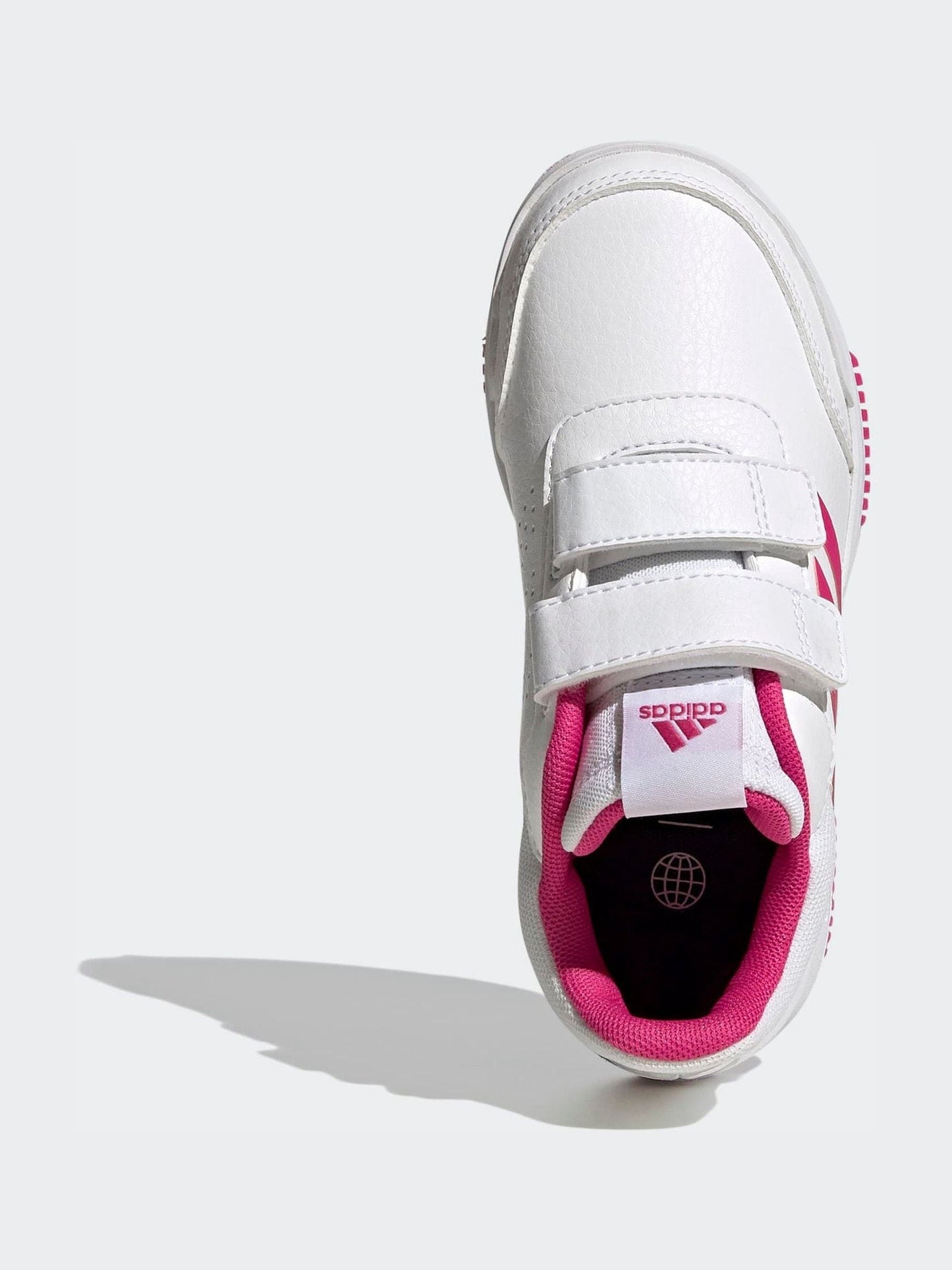 adidas White Tensaur Hook And Loop Shoes image 7