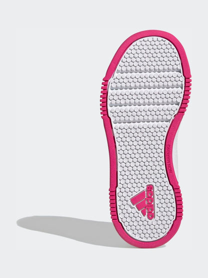 adidas White Tensaur Hook And Loop Shoes image 8