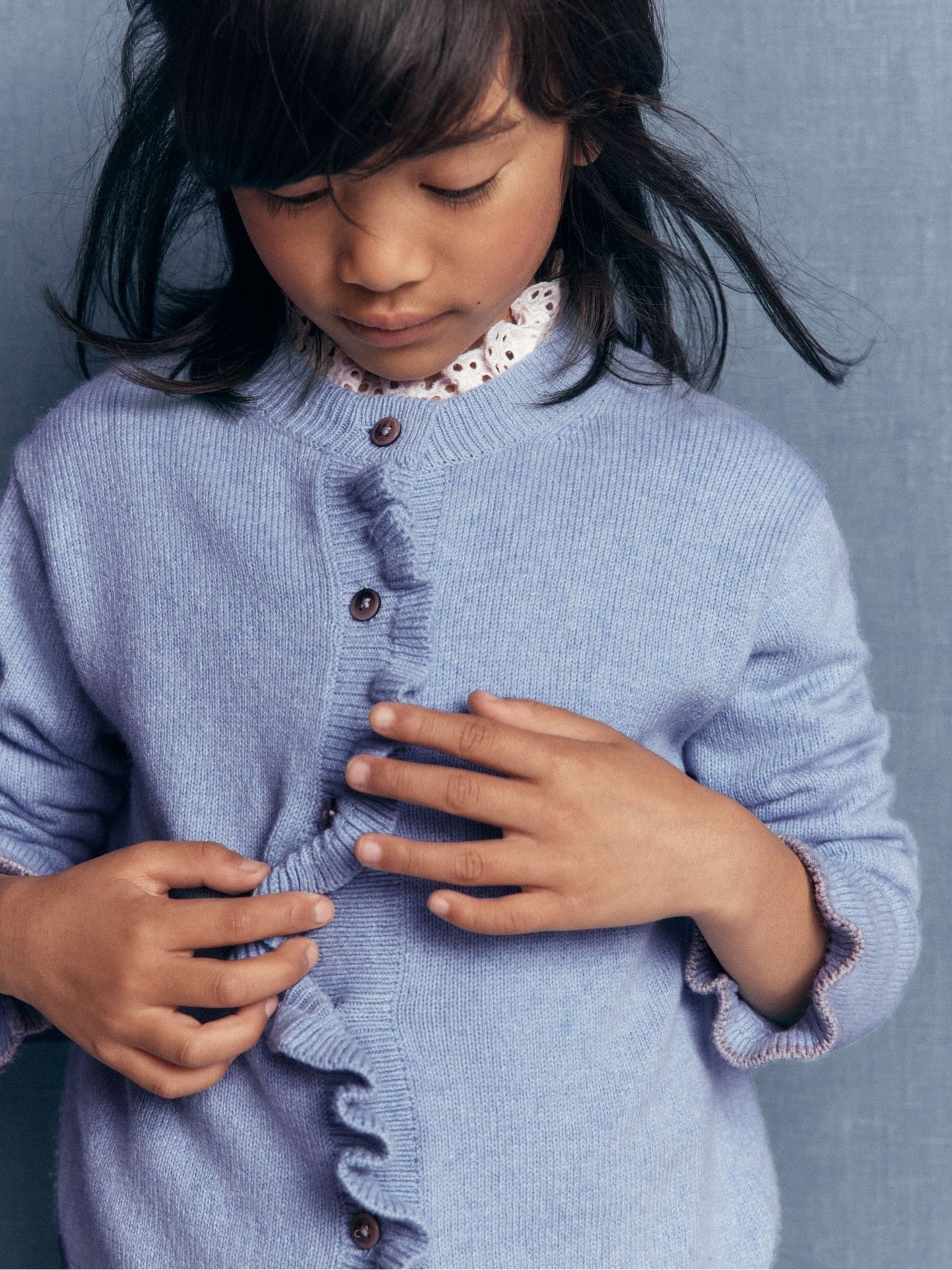 Dsiney Kidz - Boden Blue Everyday Frilled Cardigan image 2