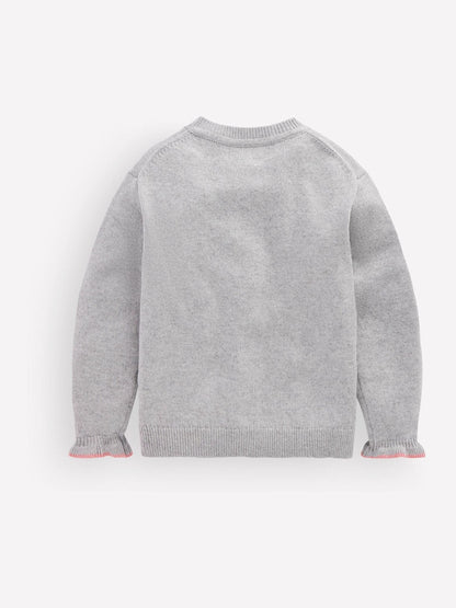 Dsiney Kidz - Boden Grey Everyday Frilled Cardigan image 4