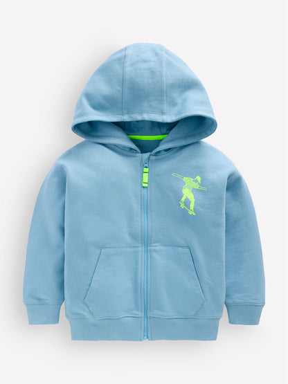 Dsiney Kidz - Boden Blue Front & Back Zip-Up Hoodie image 1
