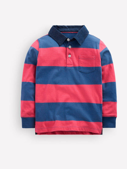 Dsiney Kidz - Boden Red Long Sleeve Smart Polo Shirt image 2