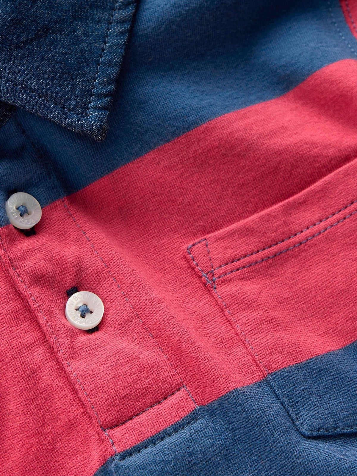 Dsiney Kidz - Boden Red Long Sleeve Smart Polo Shirt image 4
