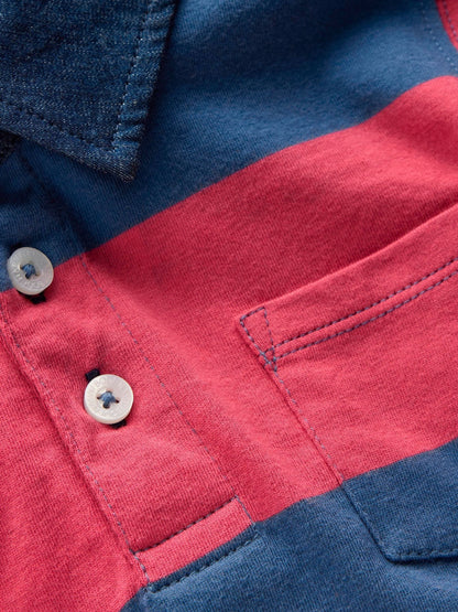 Dsiney Kidz - Boden Red Long Sleeve Smart Polo Shirt image 4