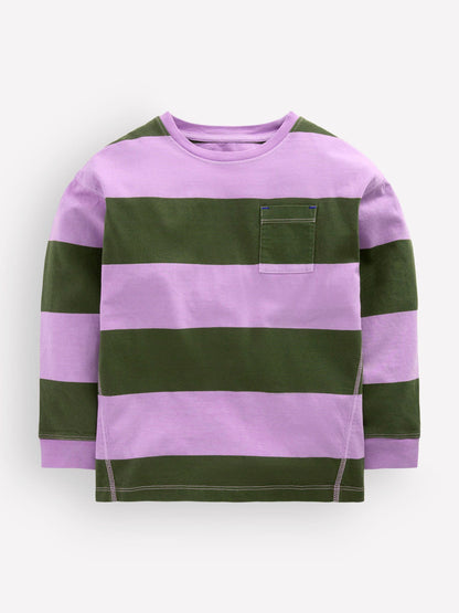 Dsiney Kidz - Boden Purple Long Sleeve Garment Dye T-Shirt image 2