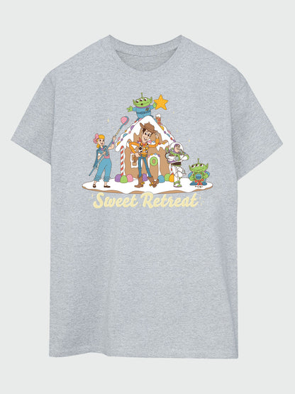 Brands In Grey Disney Toy Story Sweet Retreat Christmas Boyfriend Fit T-Shirt - image 2