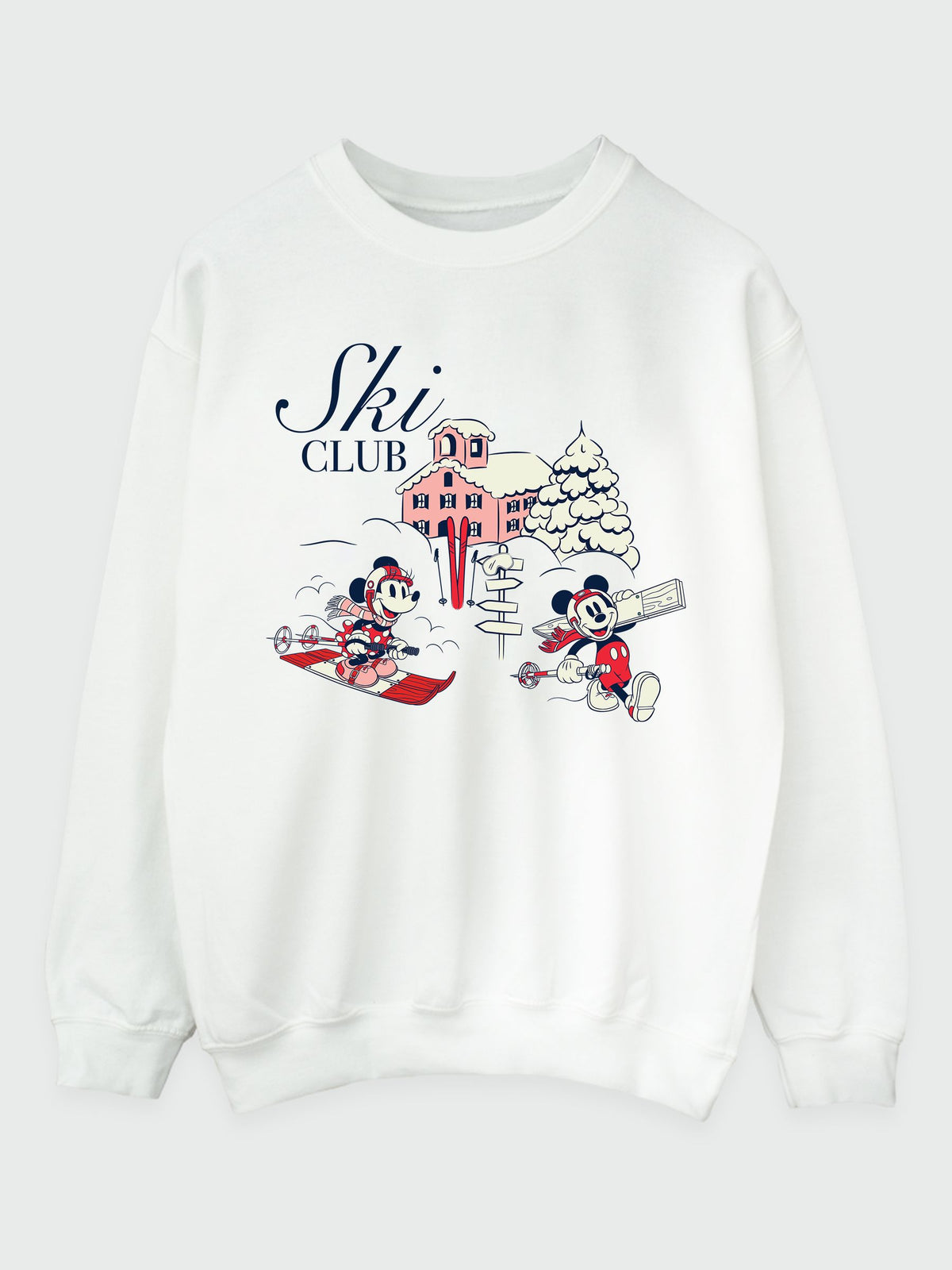 Brands In White Disney Mickey Mouse Ski Club Sweatshirt - image 2
