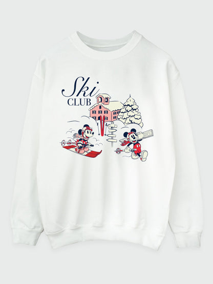 Brands In White Disney Mickey Mouse Ski Club Sweatshirt - image 2