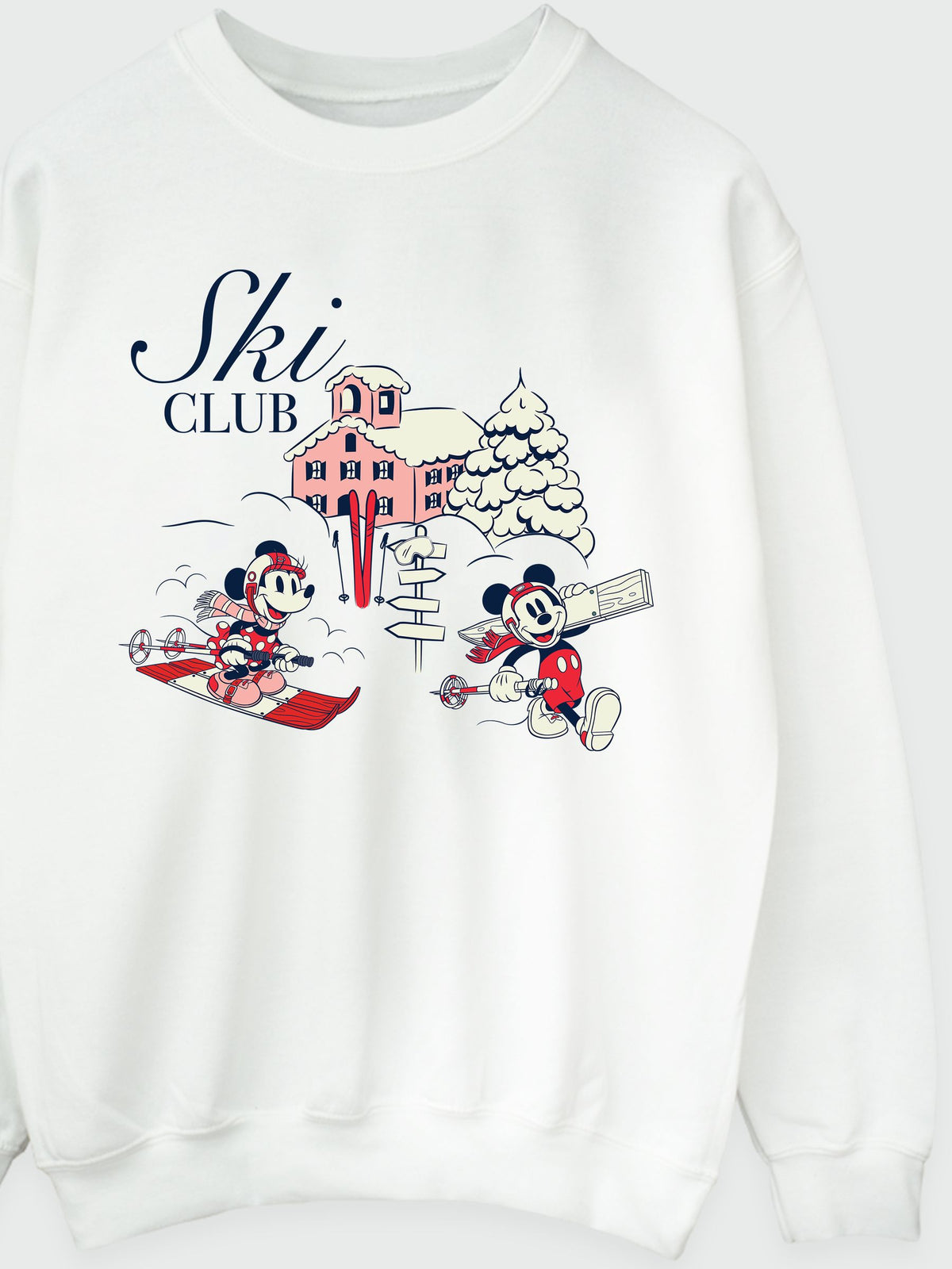 Brands In White Disney Mickey Mouse Ski Club Sweatshirt - image 3
