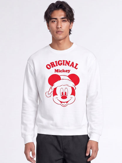 Brands In White Disney Mickey Mouse Original Christmas Sweatshirt - image 1