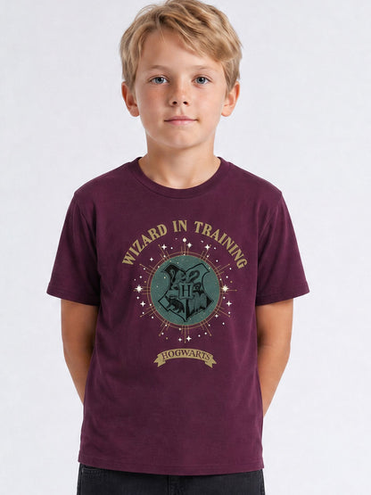Rags & Rascals Red Harry Potter Wizard In Training Christmas T-Shirt - image 1