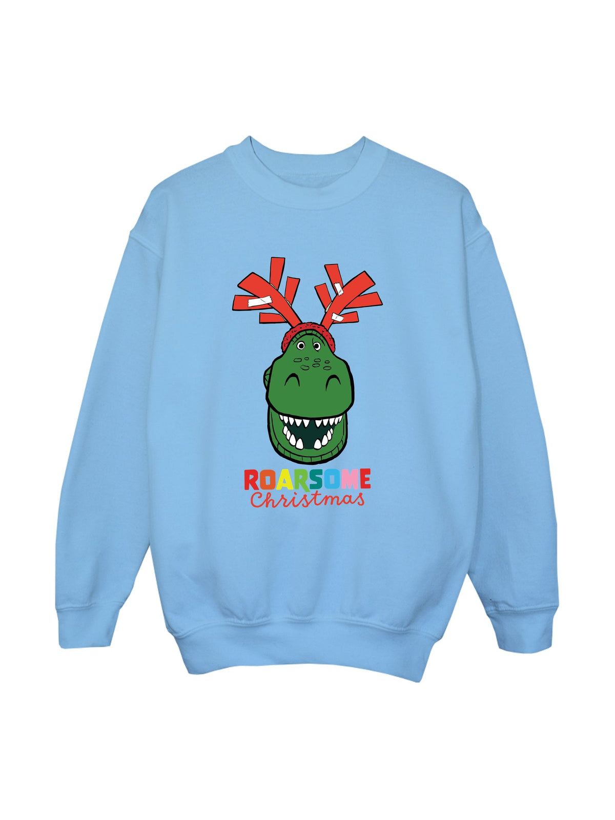 Rags & Rascals Blue Disney Toy Story Roarsome Christmas Sweatshirt - image 2