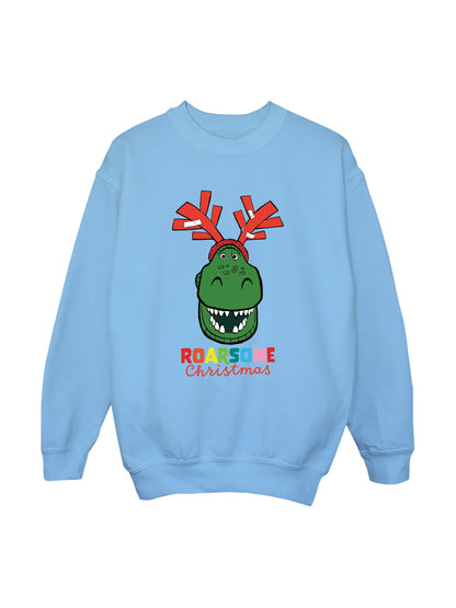 Rags & Rascals Blue Disney Toy Story Roarsome Christmas Sweatshirt - image 2