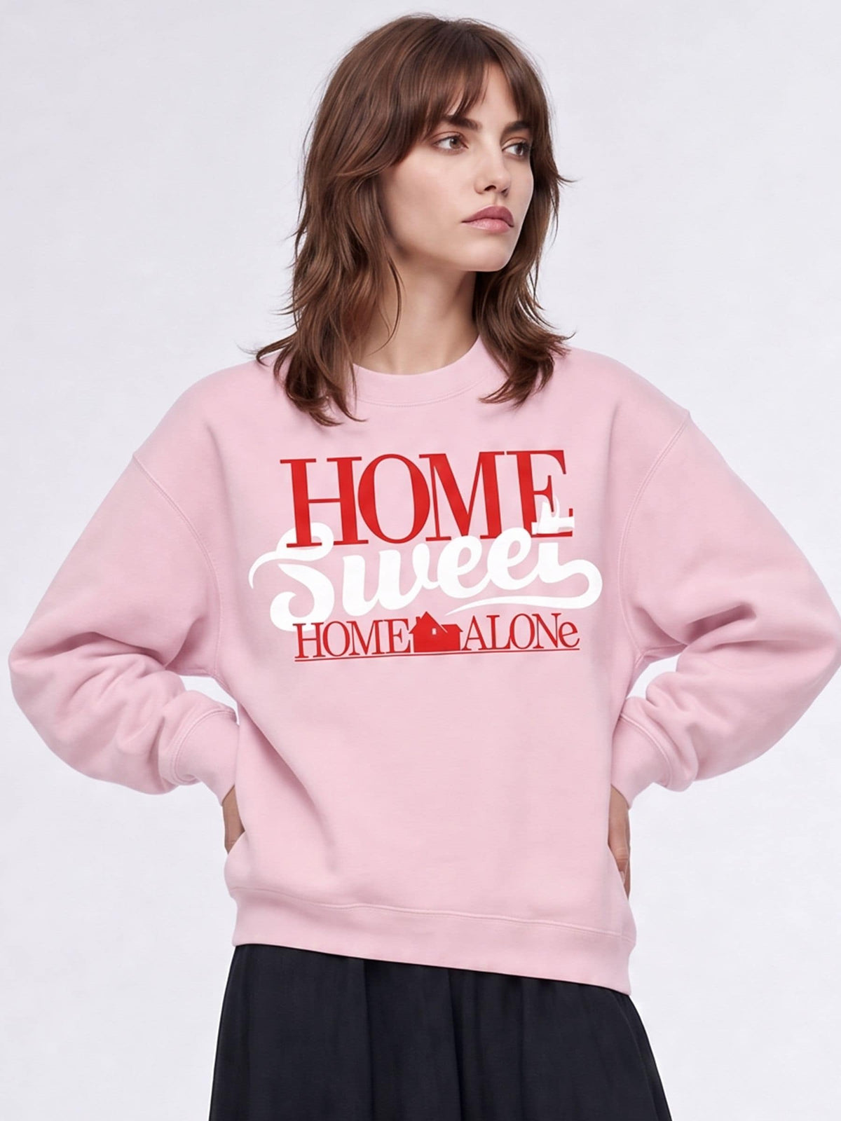Brands In Pink Disney Home Alone Sweet Christmas Sweatshirt - image 1