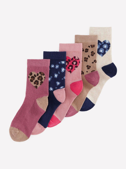 Boden Pink Girls Socks 5 Pack - image 1