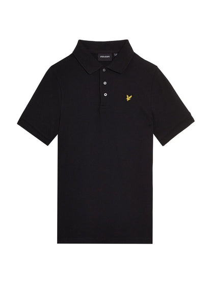 Dsiney Kidz - Lyle & Scott Black Plain Polo T-Shirt image 5