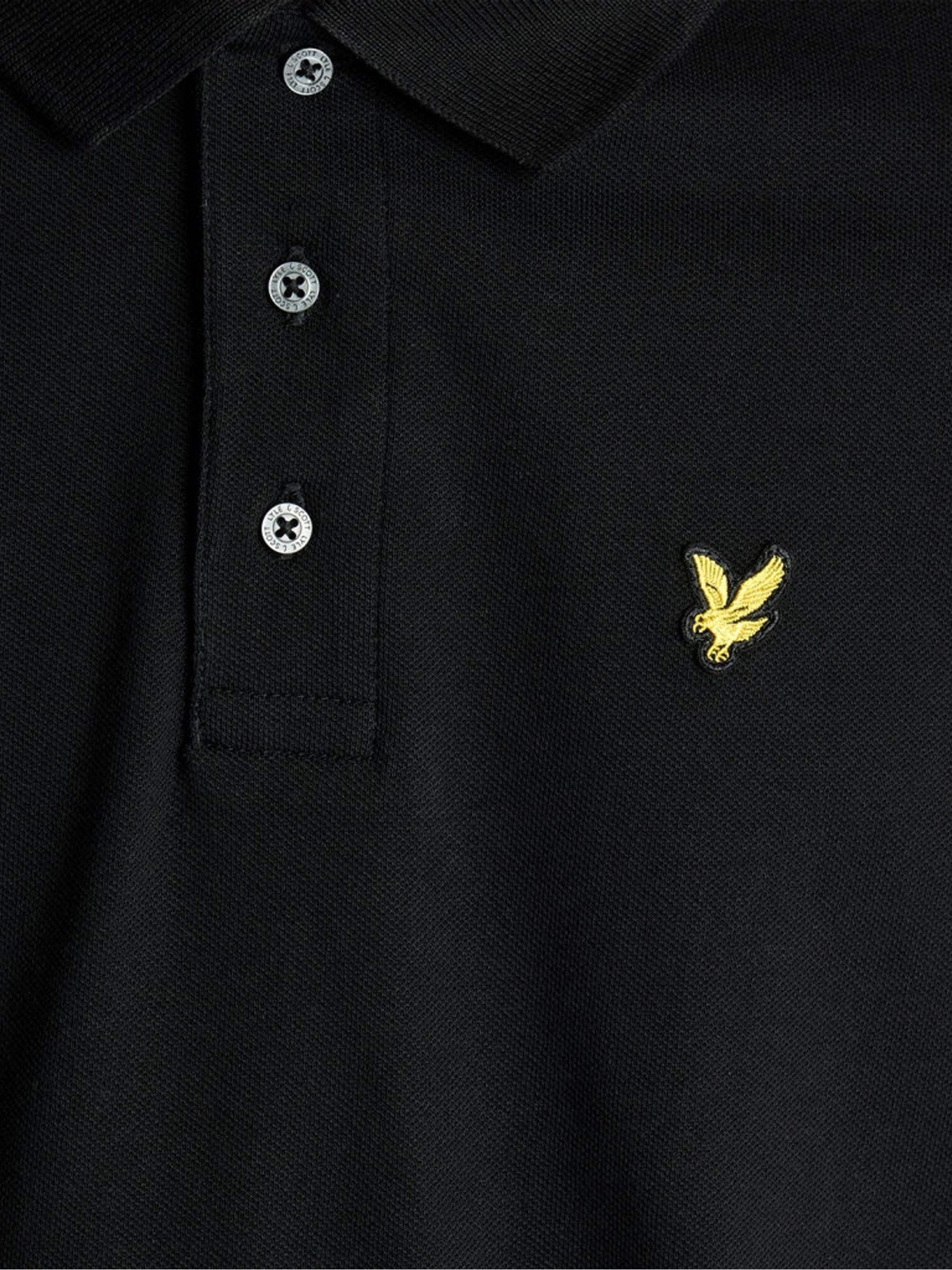 Dsiney Kidz - Lyle & Scott Black Plain Polo T-Shirt image 6