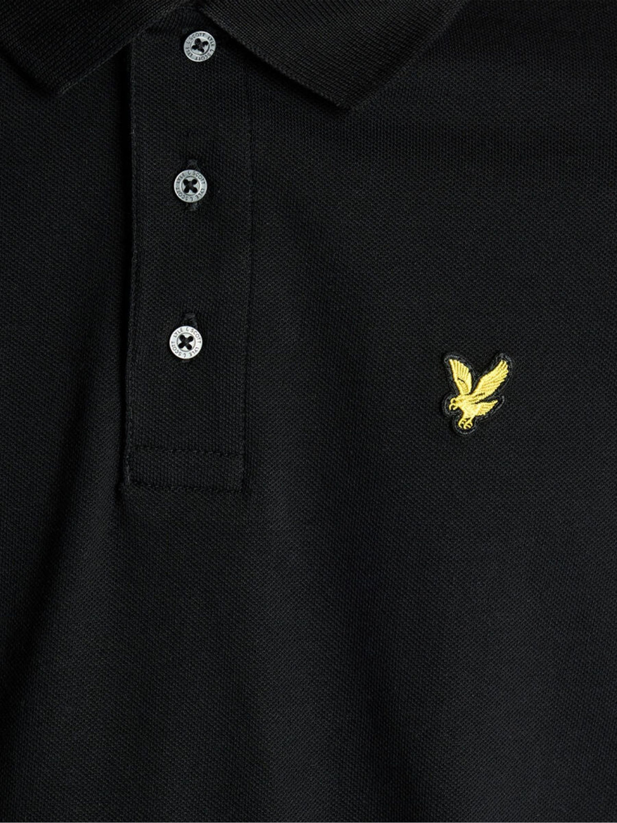 Dsiney Kidz - Lyle & Scott Black Plain Polo T-Shirt image 6