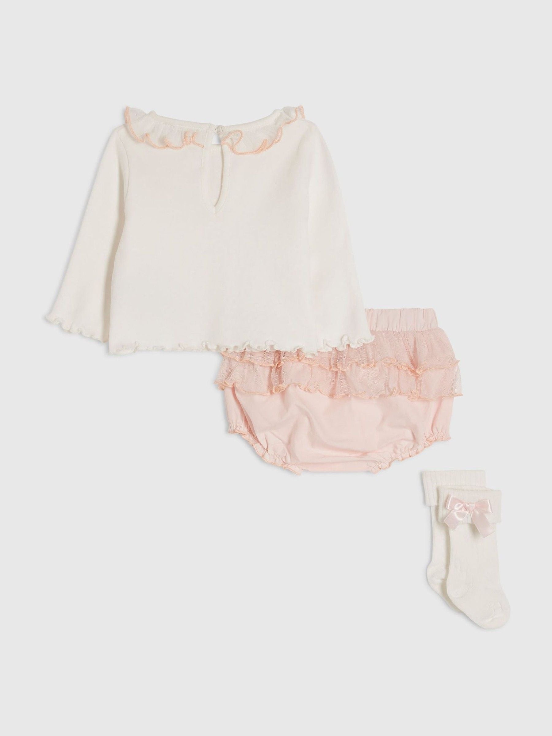 Dsiney Kidz - River Island Pink Frill Bloomer Set image 3