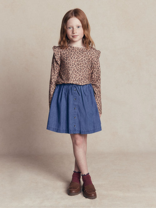 Dsiney Kidz - Boden Blue Woven Button-through Skirt image 1