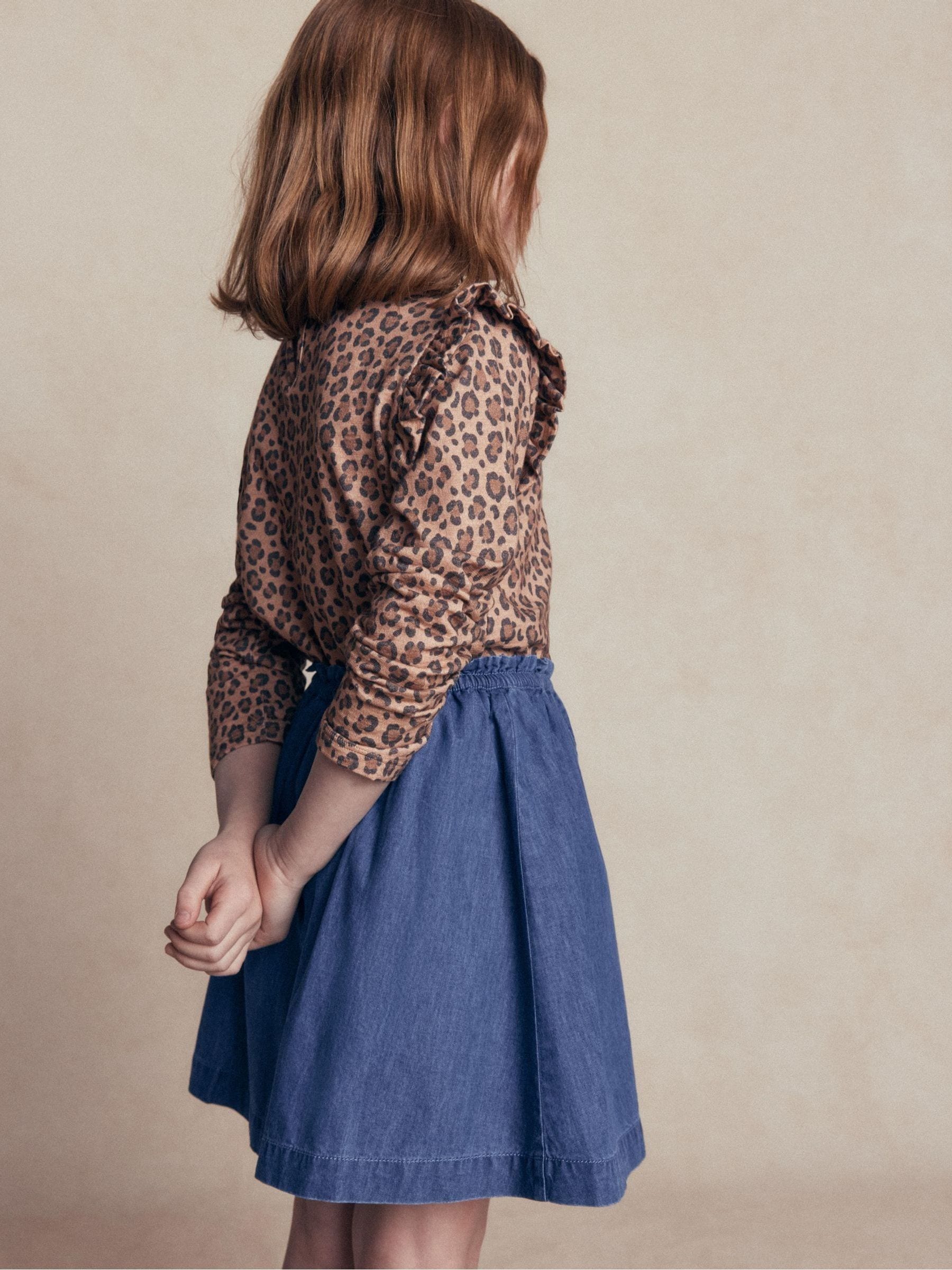Dsiney Kidz - Boden Blue Woven Button-through Skirt image 2